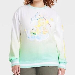 Sanrio X Care Bears Funshine Keroppi Long Sleeve Crewneck Shirt XXL